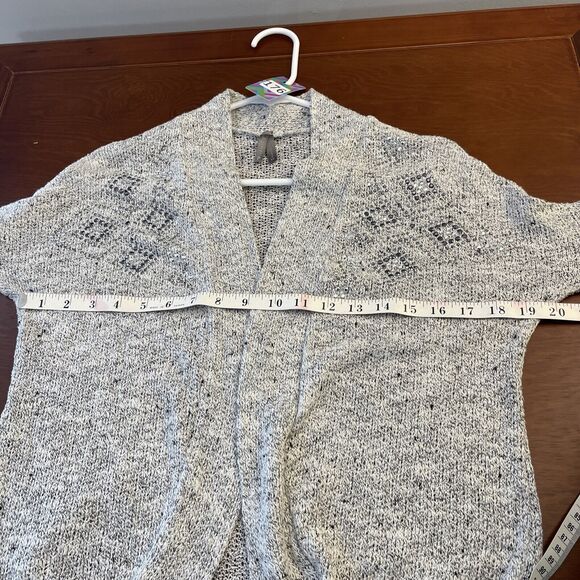 Vanity open front cardigan size XS bling Gray - Picture 9 of 11